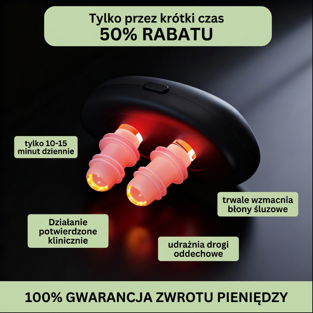 Zdrowe Zatoki™ - Terapia światłem czerwonym